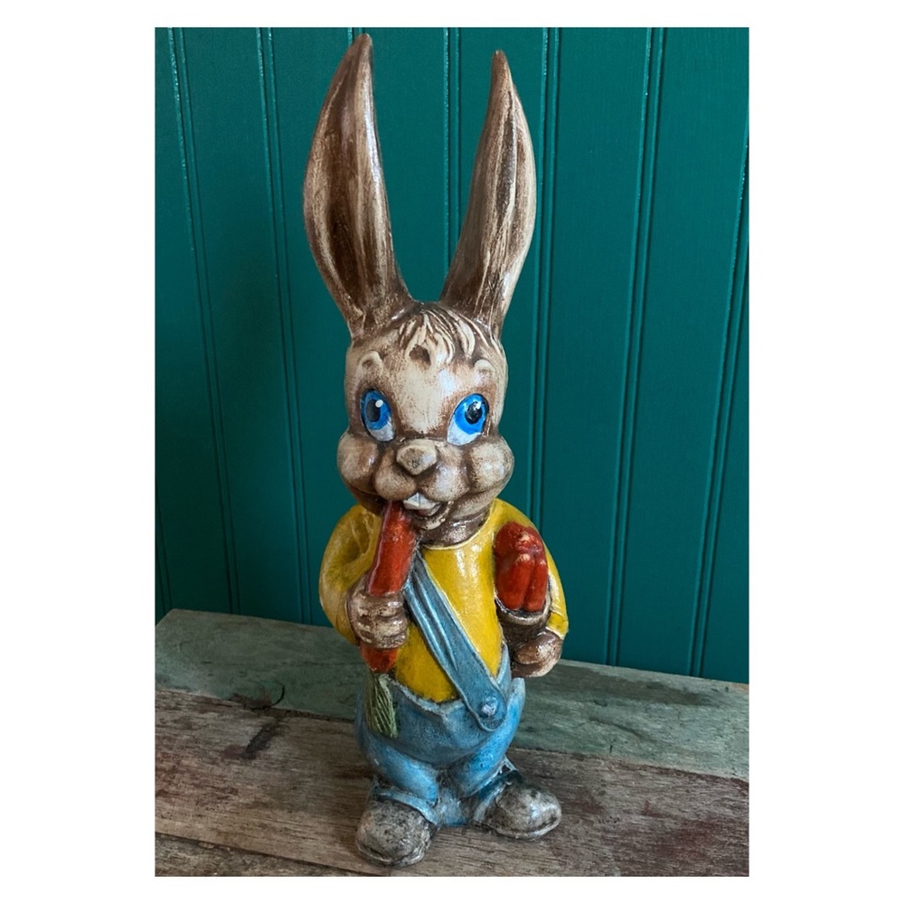 Rabbit Figurine with Carrots